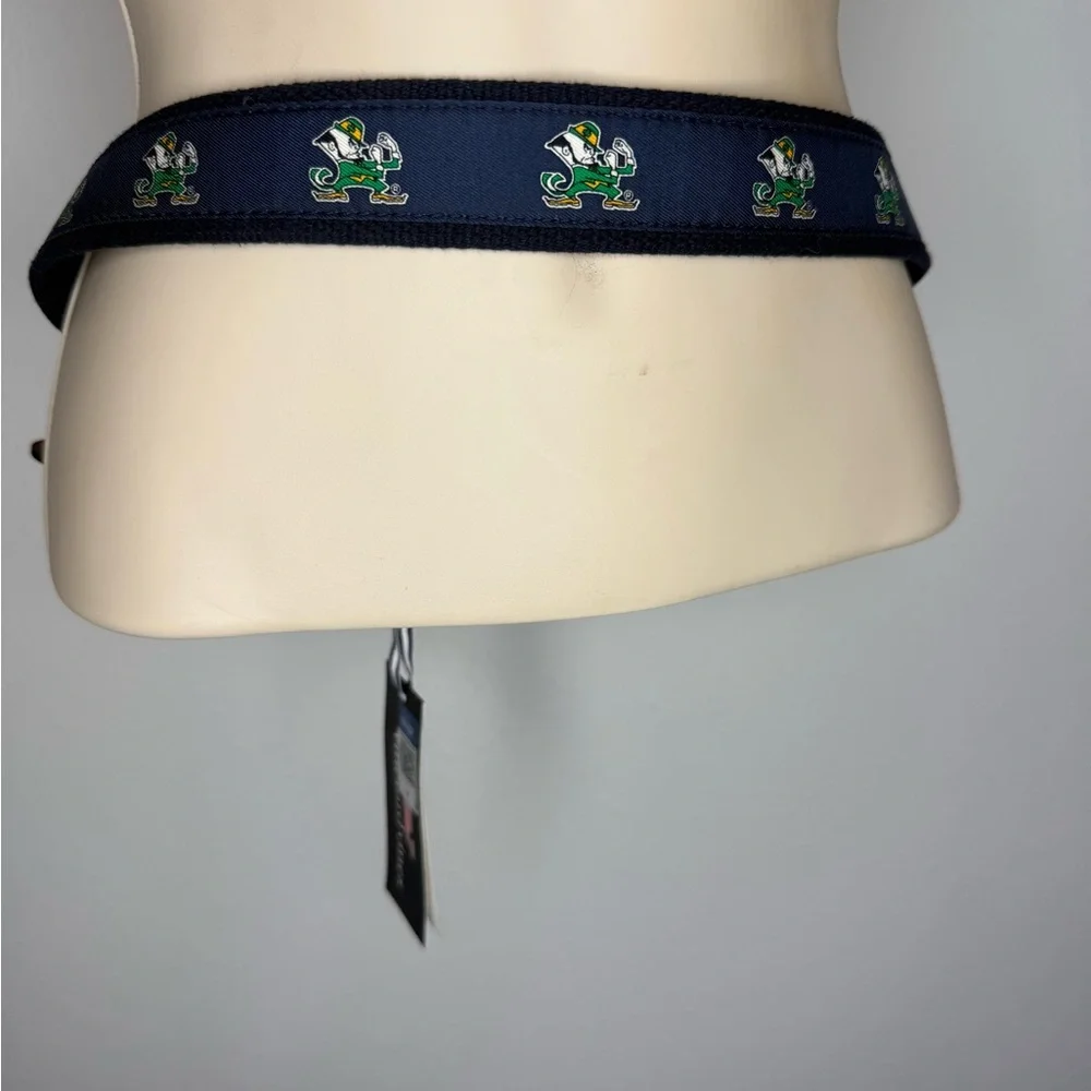 Vineyard Vines Men's Brown and Navy Belt